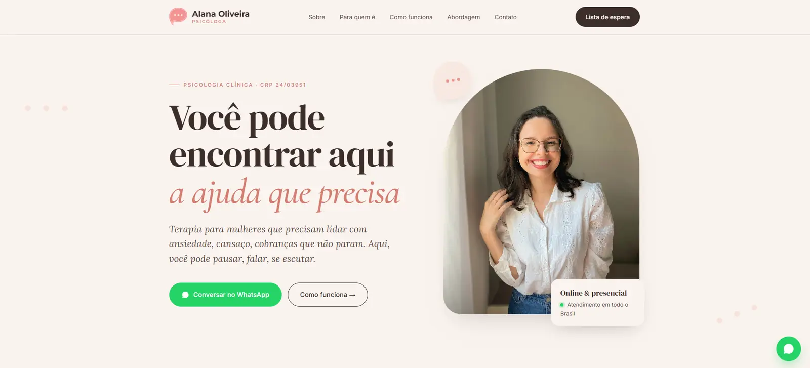 Tela do projeto Alana Oliveira